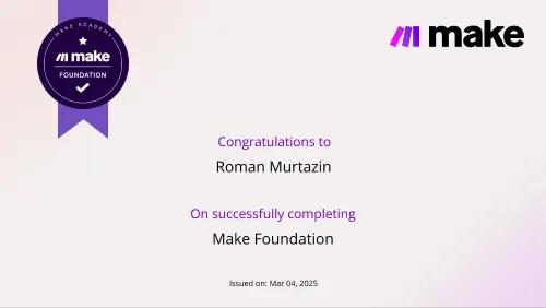 Murtazin certificate Make Foundation 0