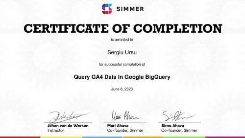 Ursu certificate Simmer 0